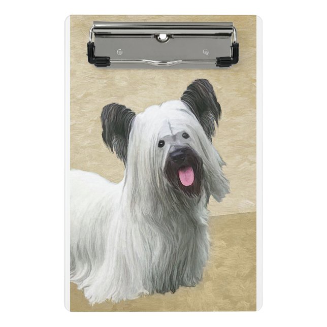 Mini Porte-bloc Peinture Skye Terrier - Cute Original Chien Art (Devant)