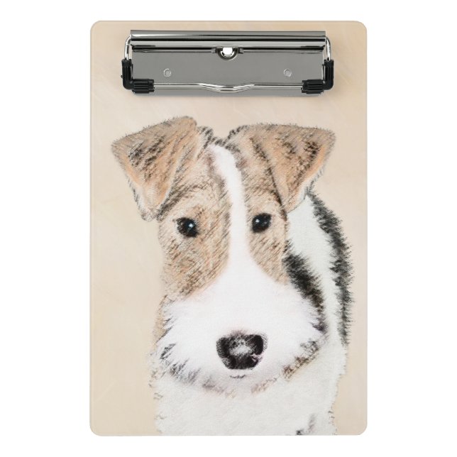 Mini Porte-bloc Peinture Terrier de Renard de fil - Cute Original  (Devant)