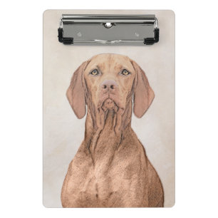 Mini Porte-bloc Peinture Vizsla - Joli art original chien