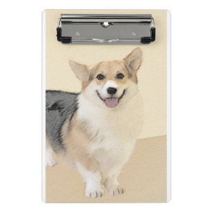 Mini Porte-bloc Pembroke Welsh Corgi Peinture - Art Chien original