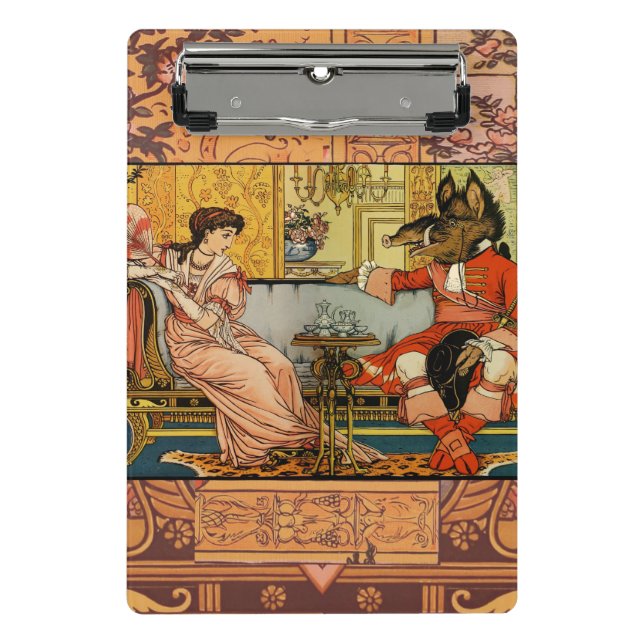 Mini Porte-bloc Personnages Classiques de Contes de Fées de Beauté (Devant)
