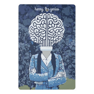 Mini Porte-bloc Personne de cerveau