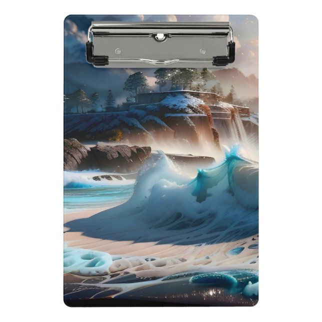 Mini Porte-bloc Plage Front Ocean Waves Paysage 1 (Devant)