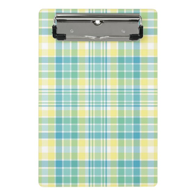 Mini Porte-bloc Plaid en pastel (Devant)