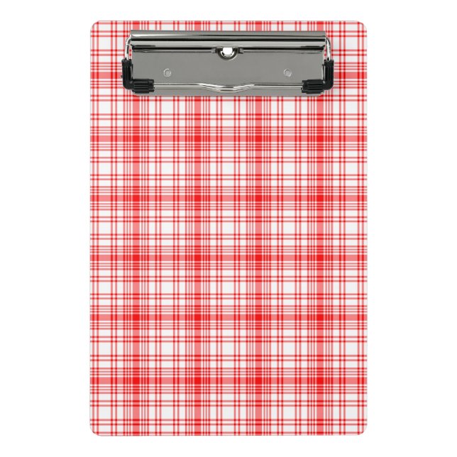 Mini Porte-bloc Plaid rouge (Devant)
