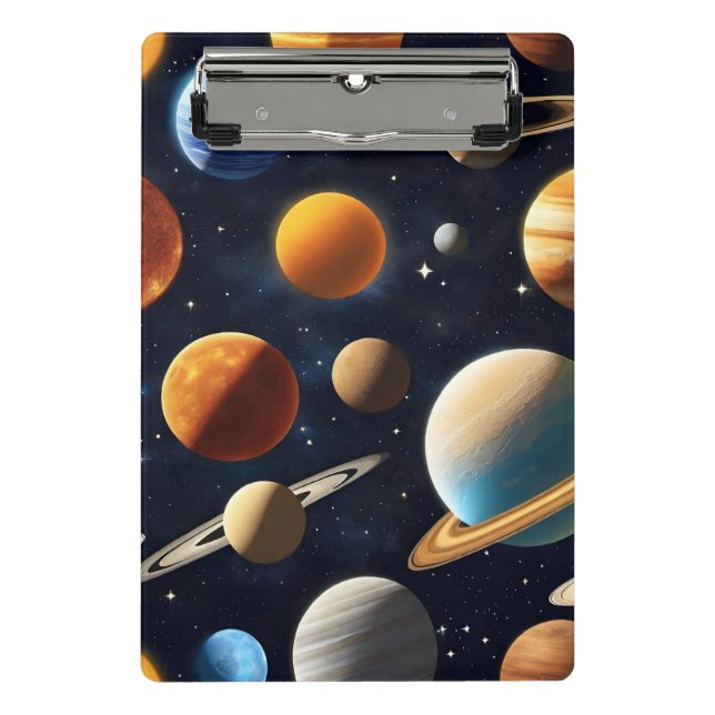 Mini Porte-bloc Planètes de l'espace extra-atmosphérique 2 (Devant)