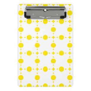 Mini Porte-bloc Pois Jaunes, Motif Polka Dot, Points, Pots