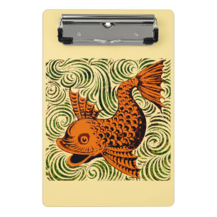 Mini Porte-bloc Poisson Antique Carrelage Ancien art