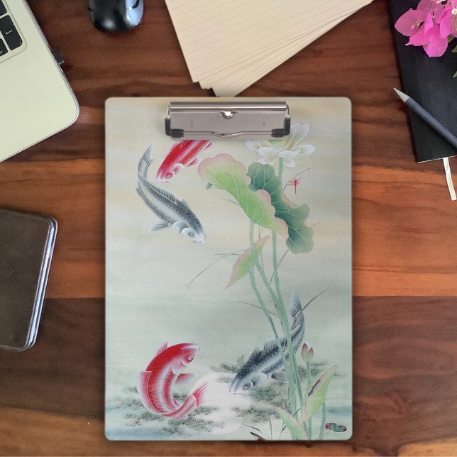 Mini Porte-bloc Poisson Koi avec Lotus (Créateur téléchargé)