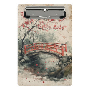 Mini Porte-bloc Pont Cherry Blossom Sumi-E Paysage (2)