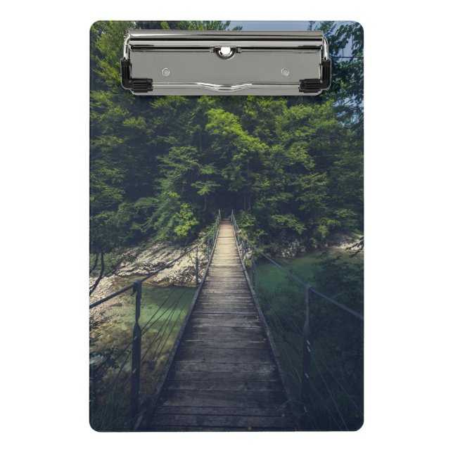 Mini Porte-bloc Pont suspendu simple rivière Idrijca, Slovénie (Devant)