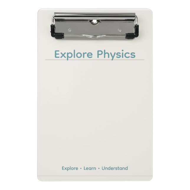 Mini Porte-bloc Presse-papiers de physique – Conception minimale|  (Devant)