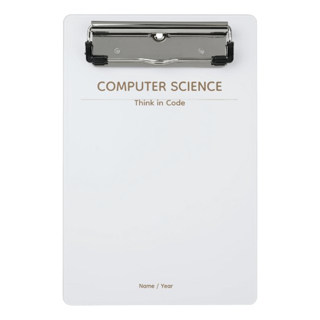 Mini Porte-bloc Presse-papiers d'informatique – Conception minimal (Devant)