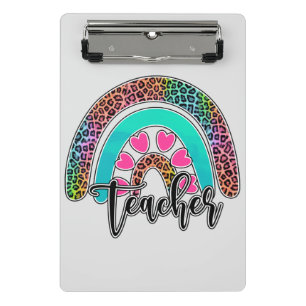 Mini Porte-bloc Professeur Rainbow - Empreinte de léopard coloré