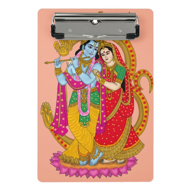 Mini Porte-bloc Radha Krishna Notebook (Devant)