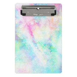 Mini Porte-bloc Rainbow Pastel Aquarelle Teinture Galaxie Abstrait