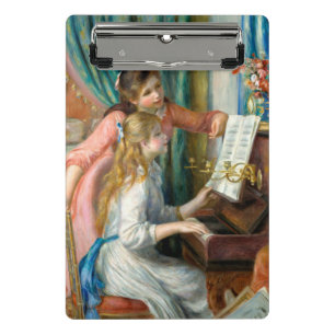 Mini Porte-bloc Renoir Deux Jeunes Filles au Piano Impression Musi