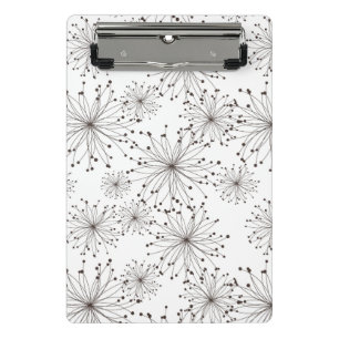 Mini Porte-bloc Rétro arrière - plan floral