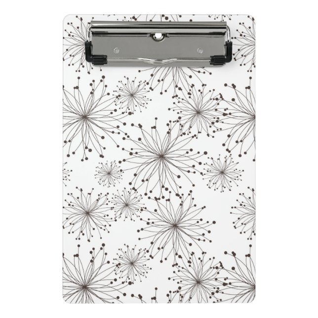Mini Porte-bloc Rétro arrière - plan floral (Devant)