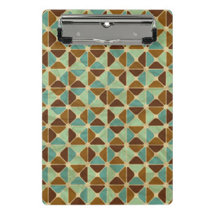 Mini Porte-bloc Rétro motif géométrique