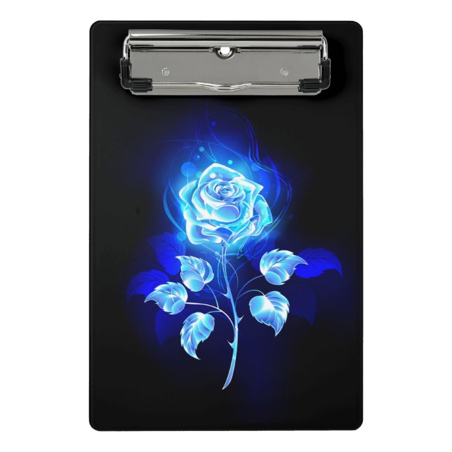 Mini Porte-bloc Rose bleu brûlant (Devant)