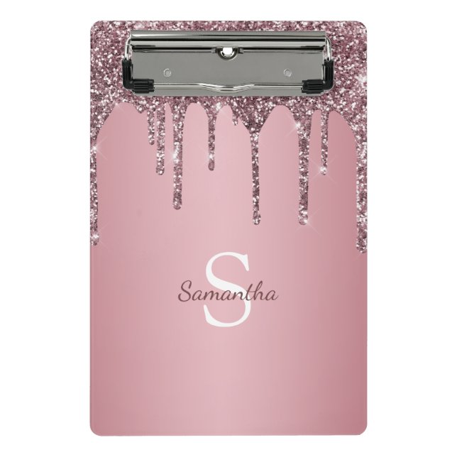 Mini Porte-bloc Rose Gold Rose Parties scintillant Drives Sparkle  (Devant)