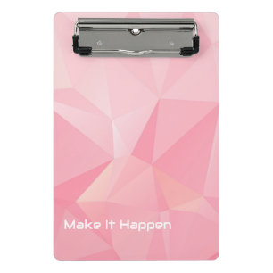 Mini Porte-bloc Rose Pastel Mignon Motif Bureau Scolaire