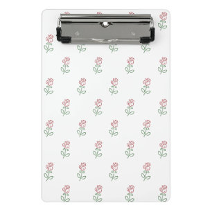 Mini Porte-bloc Roses Rouges, Motif De Roses, Fleurs