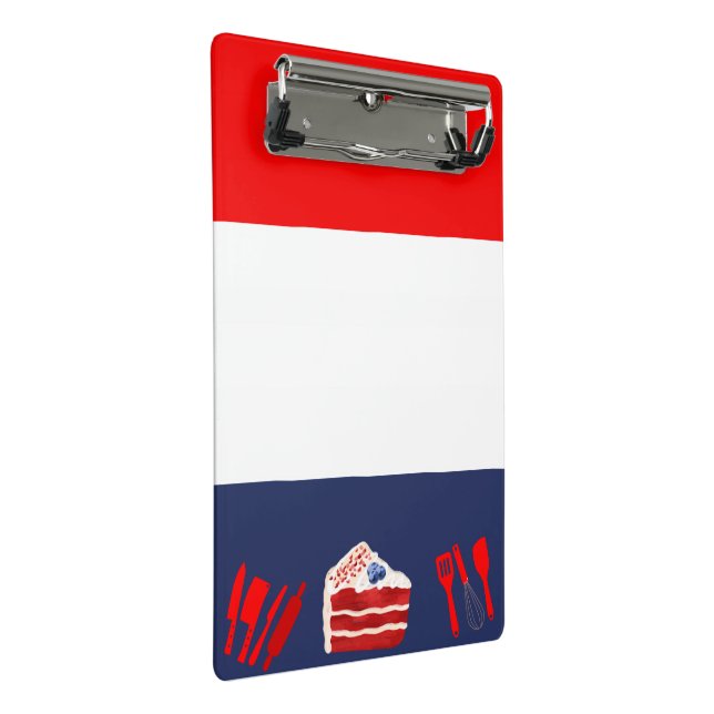 Mini Porte-bloc Rouge Doux Blanc Et Bleu (Incliné)