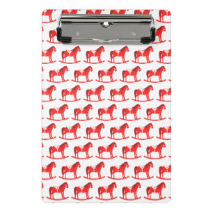 Mini Porte-bloc Scandinave Noël Cheval Rocking Motif