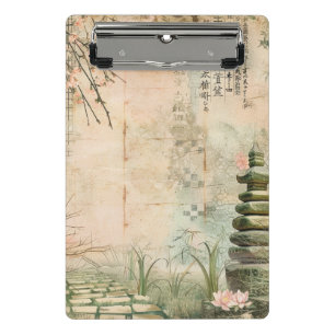 Mini Porte-bloc Scène de jardin de fleurs de cerisier (2)