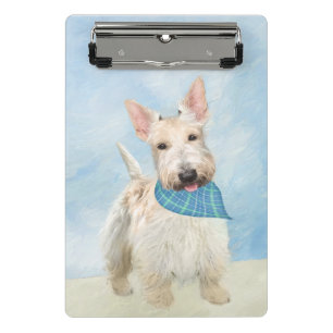 Mini Porte-bloc Scottish Terrier Wheaten Dog Painting Art original