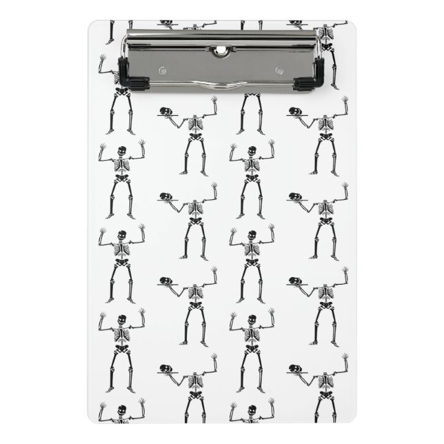 Mini Porte-bloc Skeletons D'Halloween, Baguette Ou Traite, Boo (Devant)