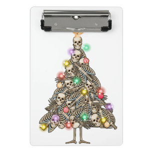 Mini Porte-bloc Squelette Arbre de Noël Drôle laide Skeletons de N