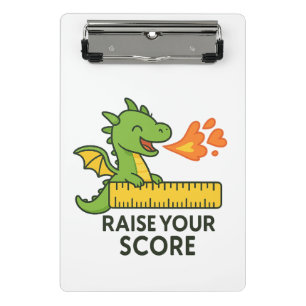 Mini Porte-bloc Sticker de règle de dragon de dessin animé - école