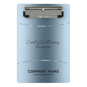 Mini Porte-bloc Style métallique bleu acier inoxydable