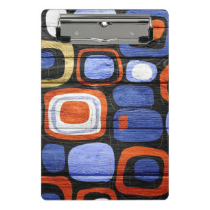 Mini Porte-bloc Style moderne Abstrait Pastel Bois