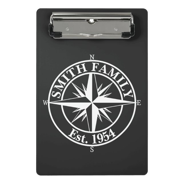 Mini Porte-bloc Symbole personnalisable du monogramme étoile de la (Devant)