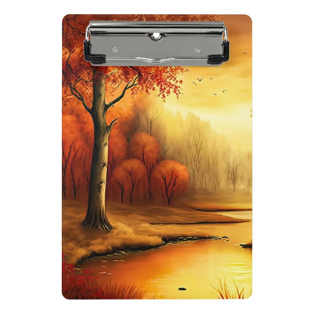 Mini Porte-bloc Tableau Paysage Automne-87546 (Devant)