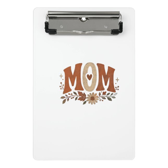 Mini Porte-bloc Tapis de bureau Floral Maman Automne Rustique (Devant)