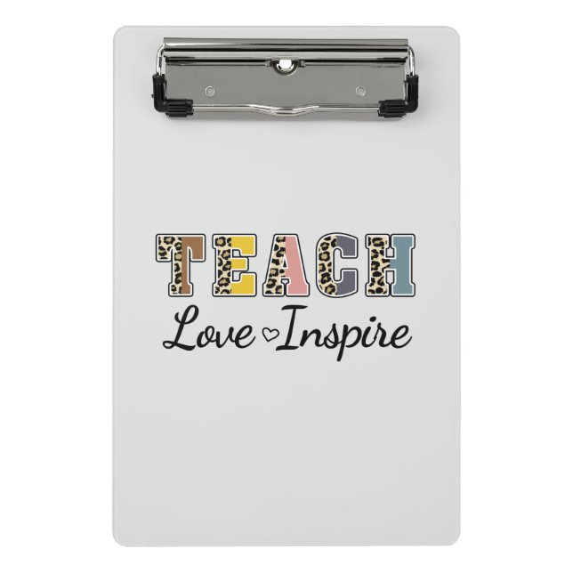 Mini Porte-bloc Teach, Love, Inspire (Devant)