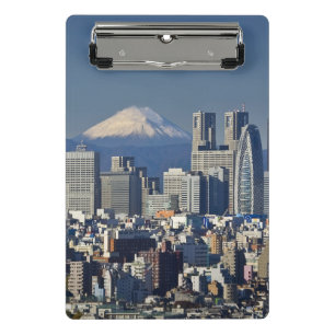 Mini Porte-bloc Tokyo, Skyline du quartier de Shinjuku, mont Fuji