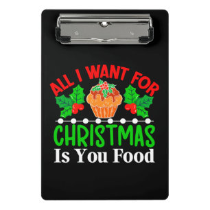 Mini Porte-bloc Tout ce que je veux pour Noël c'est vous Food-8354
