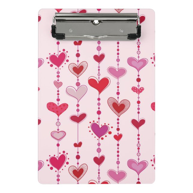 Mini Porte-bloc Tuiles de coeur (Devant)