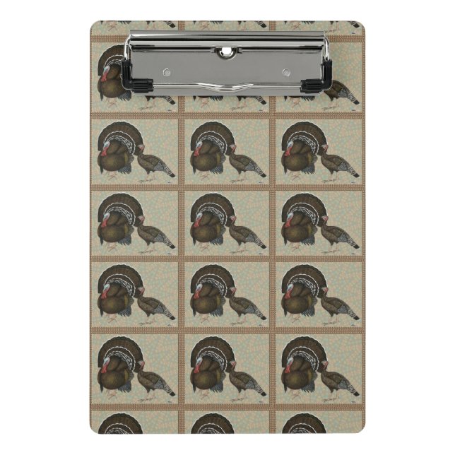 Mini Porte-bloc Turkeys Standard Bronze Portrait (Devant)