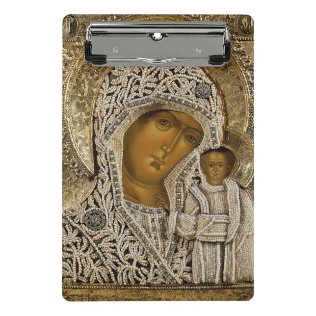 Mini Porte-bloc Une icône montrant la Vierge de Kazan (Devant)