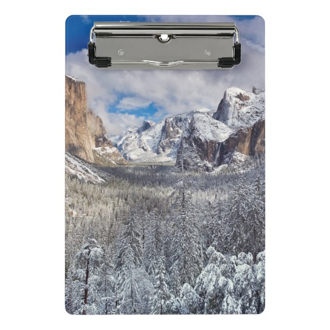 Mini Porte-bloc Vallée de Yosemite dans la neige (Devant)
