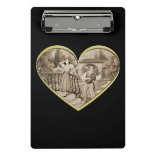 Mini Porte-bloc Vintage couple Romance, homme et femme amour