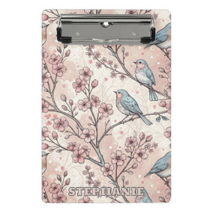 Mini Porte-bloc Vintage Sakura Cerry Blossom & Bird Aesthétiquemen