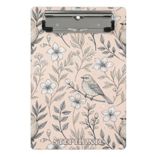 Mini Porte-bloc Vintage Sakura Cerry Blossom & Bird Aesthétiquemen